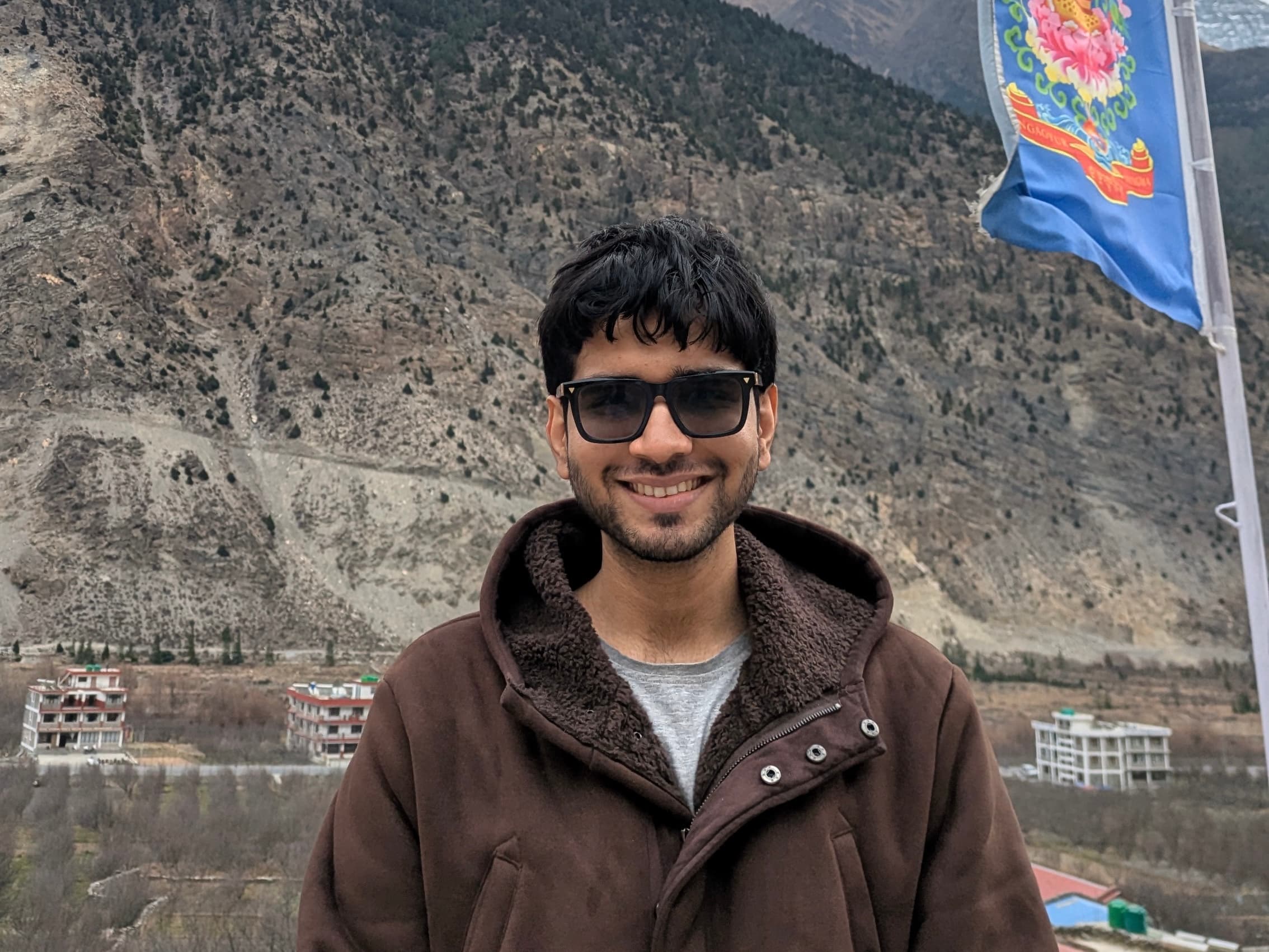 Aryan trekking in the Himalayas, Nepal